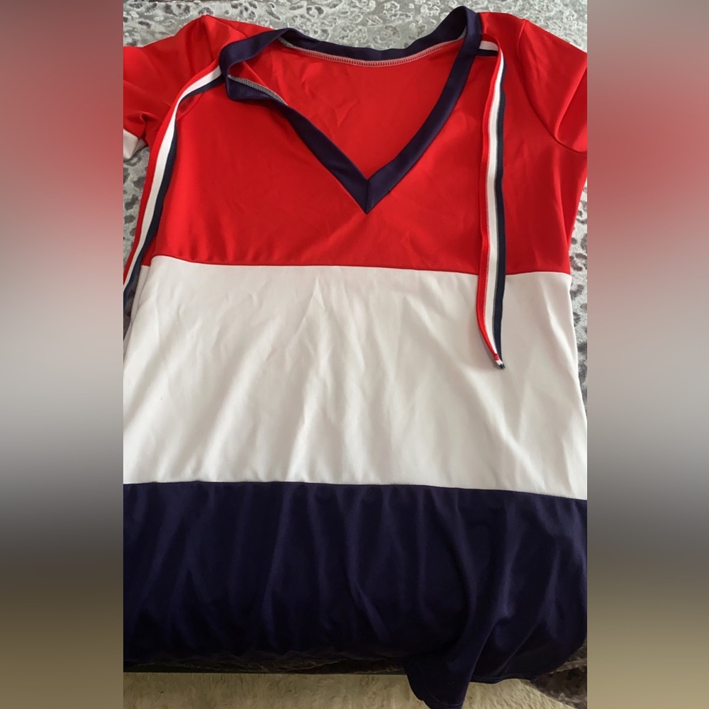Red white and blue dress